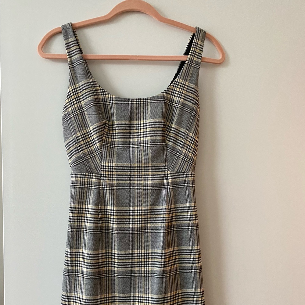 Banana republic sheath dress plaid